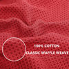 Picture of Homaxy 100% Cotton Waffle Weave Kitchen Dish Cloths, Ultra Soft Absorbent Quick Drying Dish Towels, 12 x 12 Inches, 12-Pack, Brick Red