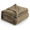 Picture of Bedsure Fleece Blanket Queen Blanket Camel - Bed Blanket Soft Lightweight Plush Fuzzy Cozy Luxury Microfiber, 90x90 inches