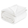 Picture of Bedsure Fleece Blanket California King White - Lightweight Plush Fuzzy Cozy Soft Bed Blanket, 102x96 inches