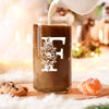Picture of Coolife Initial Glass Cup, Monogrammed Gifts for Women, 16 oz Glass Cups w/Lids Straws, Iced Coffee, Smoothie Beer Glass Tumbler w/Straw Lid, Personalized Christmas, Birthday Gifts for Her Mom Friend