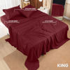 Picture of Utopia Bedding King Bed Sheets Set - 4 Piece Bedding - Brushed Microfiber - Shrinkage and Fade Resistant - Easy Care (King, Burgundy)