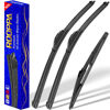 Picture of 3 wipers Replacement for 2014-2021 Jeep Cherokee, Windshield Wiper Blades Original Equipment Replacement - 26"/18"/14" (Set of 3) U/J HOOK