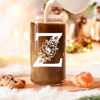 Picture of Coolife Initial Glass Cup, Monogrammed Gifts for Women, 16 oz Glass Cups w/Lids Straws, Iced Coffee, Smoothie Beer Glass Tumbler w/Straw Lid, Personalized Christmas, Birthday Gifts for Her Mom Friend
