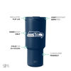 Picture of Simple Modern Officially Licensed NFL Seattle Seahawks 30 oz Tumbler with Flip Lid and Straws | Insulated Cup Stainless Steel | Gifts for Men Women | Trek Collection | Seattle Seahawks