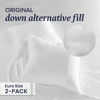 Picture of Beckham Hotel Collection Euro Size Throw Pillows (Set of 2), 26 x 26 Down Alternative Pillow Insert for Bed, Couch, and Sofa