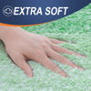 Picture of OLANLY Bathroom Rug Mat 59x17, Extra Soft and Absorbent Microfiber Bath Rugs, Non-Slip Plush Shaggy Bath Carpet, Machine Wash Dry, Bath Mats for Bathroom Floor, Tub and Shower, Green