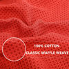 Picture of Homaxy 100% Cotton Waffle Weave Kitchen Dish Towels, Ultra Soft Absorbent Quick Drying Cleaning Towel, 13x28 Inches, 4-Pack, Brick Red