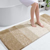 Picture of OLANLY Bathroom Runner Rugs 54x24, Extra Soft Absorbent Microfiber Bath Rugs, Rubber Backing, Quick Dry, Machine Washable Bath Mats for Bathroom Floor, Tub, Shower and Home Decor Accessories, Tan