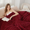 Picture of Bedsure Deep Red Full Blanket for Bed - Super Soft Cozy Blankets for Women, Cute Large Blanket for Girls, 84x90 Inches