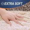 Picture of OLANLY Bathroom Rug Mat 59x17, Extra Soft and Absorbent Microfiber Bath Rugs, Non-Slip Plush Shaggy Bath Carpet, Machine Wash Dry, Bath Mats for Bathroom Floor, Tub and Shower, Brown