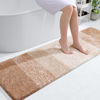 Picture of OLANLY Bathroom Rug Mat 59x17, Extra Soft and Absorbent Microfiber Bath Rugs, Non-Slip Plush Shaggy Bath Carpet, Machine Wash Dry, Bath Mats for Bathroom Floor, Tub and Shower, Beige