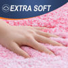 Picture of OLANLY Bathroom Rug Mat 70x24, Extra Soft and Absorbent Microfiber Bath Rugs, Non-Slip Plush Shaggy Bath Carpet Runner, Machine Wash Dry, Bath Mats for Bathroom Floor, Tub and Shower, Pink