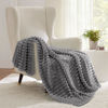 Picture of Bedsure Frost Gray Twin Blanket for Bed - Super Soft Cozy Blankets for Women, Cute Large Blanket for Girls, 66x90 Inches