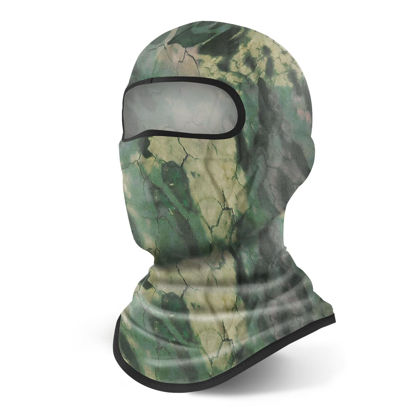 Picture of YESLIFE Green Ski Mask, Balaclava Face Mask for Men and Women, Skiing, Snowboarding, Motorcycle, UV Protection & Wind Protection, Hat