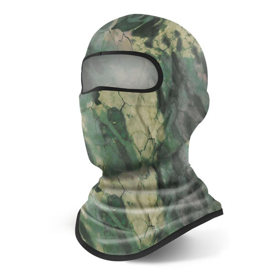 Picture of YESLIFE Green Ski Mask, Balaclava Face Mask for Men and Women, Skiing, Snowboarding, Motorcycle, UV Protection & Wind Protection, Hat