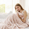 Picture of Bedsure Pink Throw Blanket for Couch - GentleSoft Cozy Soft Blankets for Women, Cute Small Fleece Throws for Girls, Crystal Pink, 50x60 Inches