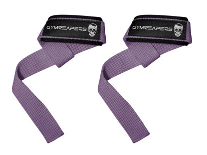 Picture of Gymreapers Lifting Wrist Straps for Weightlifting, Bodybuilding, Powerlifting, Strength Training, & Deadlifts - Padded Neoprene with 18" Cotton
