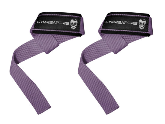 Picture of Gymreapers Lifting Wrist Straps for Weightlifting, Bodybuilding, Powerlifting, Strength Training, & Deadlifts - Padded Neoprene with 18" Cotton