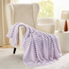 Picture of Bedsure Lavender Fog Fleece Blanket for Couch - GentleSoft Cozy Soft Blankets for Women, Cute Small Throws for Girls, 50x60 Inches
