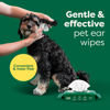 Picture of Earth Rated Pet Ear Wipes, Hypoallergenic Cleaner for Dogs & Cats Ears to Remove Dirt and Wax Build Up, Wild Oat Scent, 70 Count