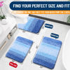 Picture of OLANLY Bathroom Rugs Mat 24x16, Extra Soft Absorbent Microfiber Bath Rugs, Rubber Backing, Quick Dry, Washable Bath Mats for Bathroom Floor, Tub, Shower and Home Decor Accessories, Light Royal Blue