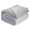 Picture of Bedsure Fleece Blanket California King Light Grey - Lightweight Plush Fuzzy Cozy Soft Bed Blanket, 102x96 inches
