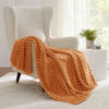 Picture of Bedsure Fall Throw Blanket for Couch - GentleSoft Cozy Soft Blankets for Women, Cute Small Throws for Girls, Orange, 50x60 Inches