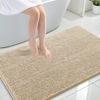 Picture of OLANLY Bathroom Rugs 44x32, Extra Soft Absorbent Chenille Bath Rugs, Rubber Backing Quick Dry, Machine Washable Bath Mats for Bathroom Floor, Tub and Shower, Home Decor Accessories, Beige