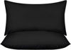 Picture of Utopia Bedding Throw Pillows Insert (Pack of 2, Black) - 12 x 20 Inches Bed and Couch Pillows - Indoor Decorative Pillows