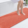 Picture of OLANLY Bathroom Rugs 70x24, Extra Soft Absorbent Chenille Bath Rugs, Rubber Backing Quick Dry, Machine Washable Bath Mats for Bathroom Floor, Tub and Shower, Home Decor Accessories, Coral