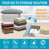 Picture of 10 Pack Vacuum Storage Bags, Space Saver Bags (2 Jumbo/2 Large/3 Medium/3 Small) Compression Storage Bags for Comforters and Blankets, Vacuum Sealer Bags for Clothes Storage, Hand Pump Included