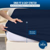 Picture of Utopia Bedding Waterproof Mattress Protector Twin XL Size, Premium Terry Mattress Cover 200 GSM, Breathable, Fitted Style with Stretchable Pockets (Navy)