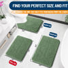 Picture of OLANLY Bathroom Rugs 24x16, Extra Soft Absorbent Chenille Bath Rugs, Rubber Backing Quick Dry, Machine Washable Bath Mats for Bathroom Floor, Tub and Shower, Home Decor Accessories, Olive Green