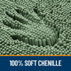Picture of OLANLY Bathroom Rugs 24x16, Extra Soft Absorbent Chenille Bath Rugs, Rubber Backing Quick Dry, Machine Washable Bath Mats for Bathroom Floor, Tub and Shower, Home Decor Accessories, Olive Green
