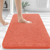 Picture of OLANLY Bathroom Rugs 36x24, Extra Soft Absorbent Chenille Bath Rugs, Rubber Backing Quick Dry, Machine Washable Bath Mats for Bathroom Floor, Tub and Shower, Home Decor Accessories, Coral