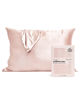 Picture of Kitsch Satin Pillowcase with Zipper for Hair & Skin, Softer Than Silk Pillow Cases Queen, Smooth Pillow Covers, Machine Washable, Wrinkle-Free, Cooling Satin Pillow Cases Standard Size 19"x26" (Blush)