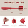 Picture of Meat Chopper, Hamburger Chopper, Premium Heat Resistant Masher and Smasher for Hamburger Meat, Ground Beef, Ground Turkey and More, Nylon Ground Beef Chopper Tool and Meat Fork, Mix Chopper-Red