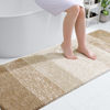 Picture of OLANLY Bathroom Rug Mat 70x24, Extra Soft and Absorbent Microfiber Bath Rugs, Non-Slip Plush Shaggy Bath Carpet Runner, Machine Wash Dry, Bath Mats for Bathroom Floor, Tub and Shower, Tan