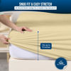 Picture of Utopia Bedding Waterproof Mattress Protector Twin Size, Premium Terry Mattress Cover 200 GSM, Breathable, Fitted Style with Stretchable Pockets (Beige)