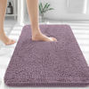 Picture of OLANLY Bathroom Rugs 30x20, Extra Soft Absorbent Chenille Bath Rugs, Rubber Backing Quick Dry, Machine Washable Bath Mats for Bathroom Floor, Tub and Shower, Home Decor Accessories, Deep Plum