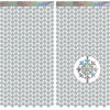 Picture of Silver Snowflake Fringe Curtain - GREATRIL Winter Onederland Streamers Backdrop with Sparkling Snowflake for Christmas Birthdays Party Decoration -3.2ft x 6.5ft - 2 Pack