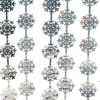 Picture of Silver Snowflake Fringe Curtain - GREATRIL Winter Onederland Streamers Backdrop with Sparkling Snowflake for Christmas Birthdays Party Decoration -3.2ft x 6.5ft - 2 Pack