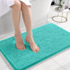 Picture of OLANLY Bathroom Rugs 24x16, Extra Soft Absorbent Chenille Bath Rugs, Rubber Backing Quick Dry, Machine Washable Bath Mats for Bathroom Floor, Tub and Shower, Home Decor Accessories, Teal