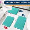 Picture of OLANLY Bathroom Rugs 24x16, Extra Soft Absorbent Chenille Bath Rugs, Rubber Backing Quick Dry, Machine Washable Bath Mats for Bathroom Floor, Tub and Shower, Home Decor Accessories, Teal