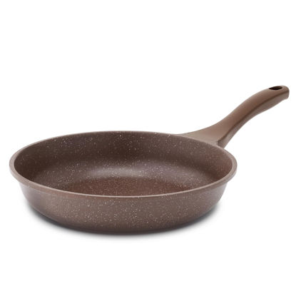 Picture of SENSARTE Nonstick Frying Pan Skillet, Granite Coating Omelette Pan, Healthy Stone Cookware Chef's Pan PFOA Free, Toffee Brown (11 Inch)
