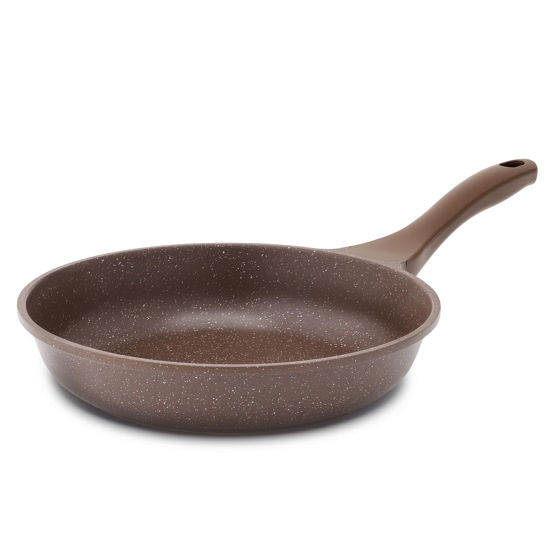 Picture of SENSARTE Nonstick Frying Pan Skillet, Granite Coating Omelette Pan, Healthy Stone Cookware Chef's Pan PFOA Free, Toffee Brown (11 Inch)