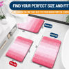 Picture of OLANLY Bathroom Rug Mat 24x16, Extra Soft and Absorbent Microfiber Bath Rugs, Non-Slip Plush Shaggy Bath Carpet, Machine Wash Dry, Bath Mats for Bathroom Floor, Tub and Shower, Pink