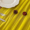 Picture of Keketo Yellow Table Runner Rustic Gauze Cheesecloth Table Runner 120 Inch 10 FT for Wedding Baby Shower Bridal Shower Engagement Garden Party Long Sheer Fall Home Decorations