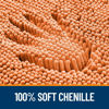 Picture of OLANLY Bathroom Rugs 30x20, Extra Soft Absorbent Chenille Bath Rugs, Rubber Backing Quick Dry, Machine Washable Bath Mats for Bathroom Floor, Tub and Shower, Home Decor Accessories, Orange