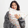 Picture of Kitsch x Elf Satin Pillowcase with Zipper for Hair & Skin, Softer Than Silk Pillow Cases Queen, Pillow Covers, Machine Washable, Wrinkle-Free, Satin Pillow Cases Standard Size (Periwinkle Christmas)